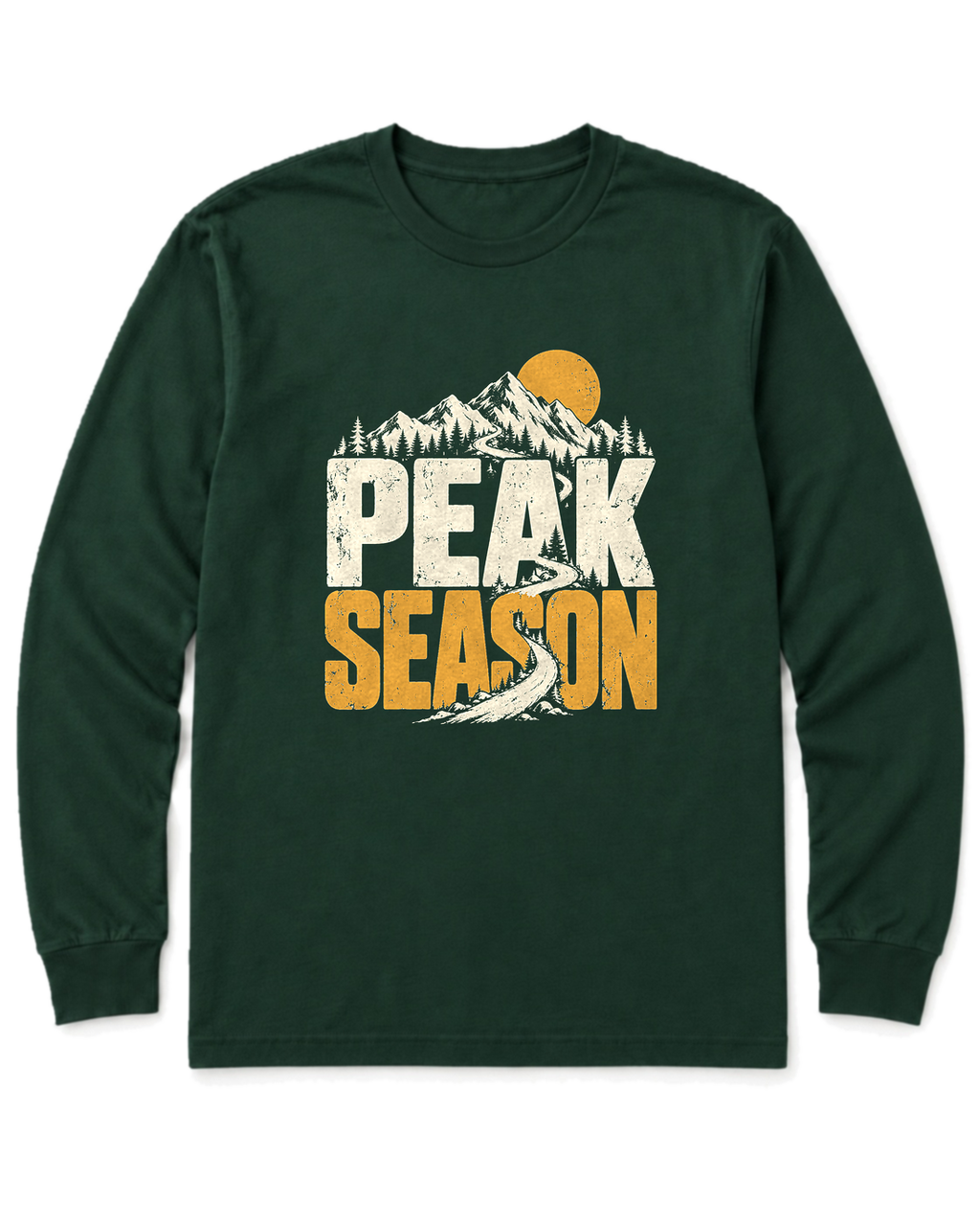 Peak Season Long Sleeve Shirt - Forest Green
