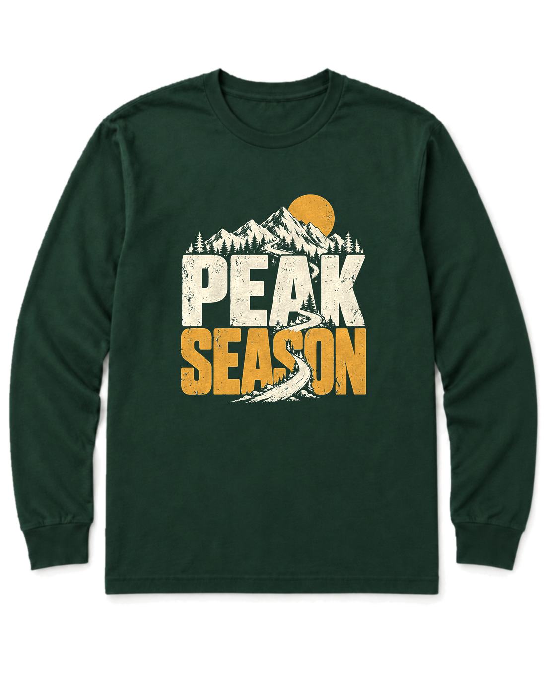 Peak Season Long Sleeve Shirt - Forest Green