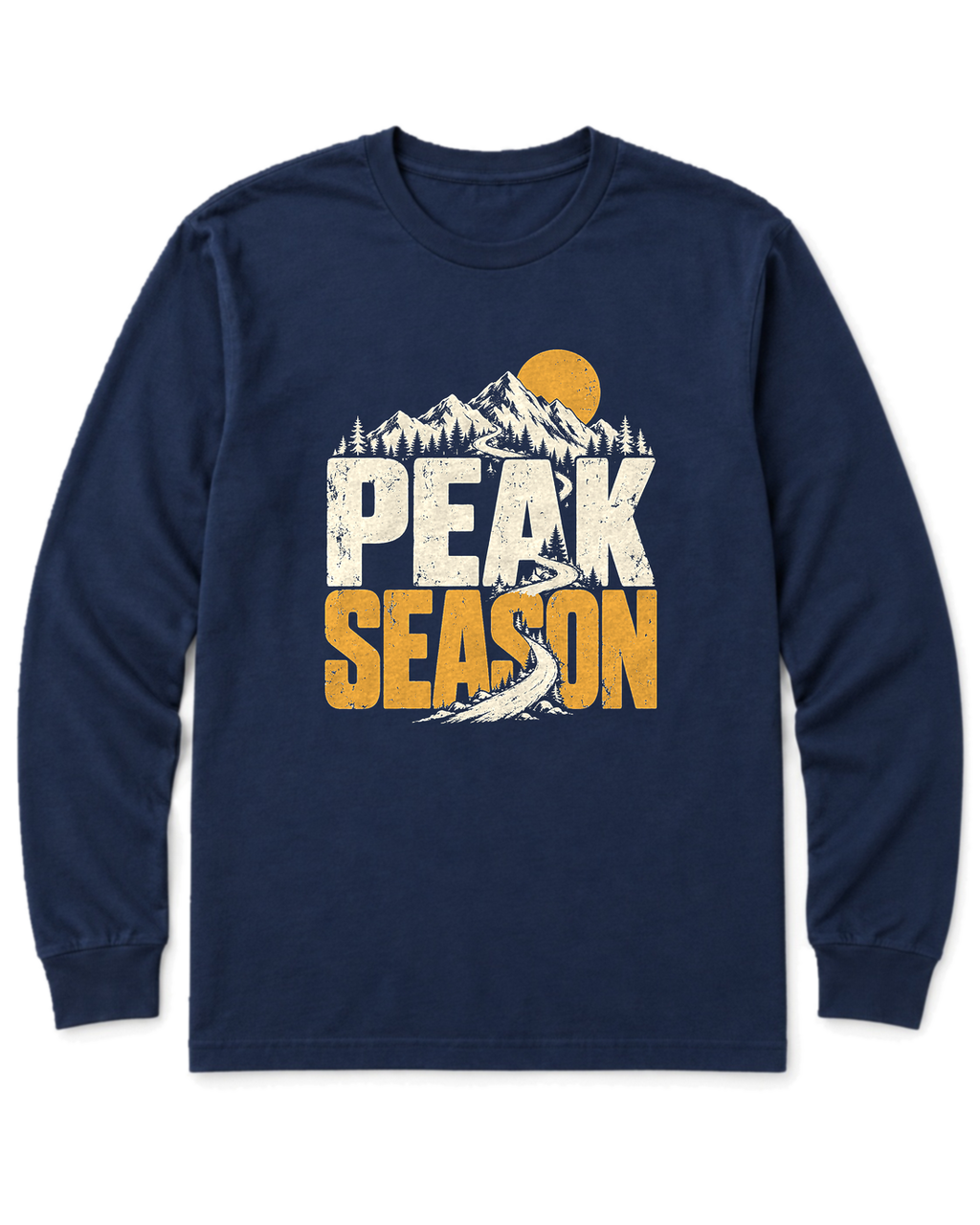 Peak Season Long Sleeve Shirt - Navy