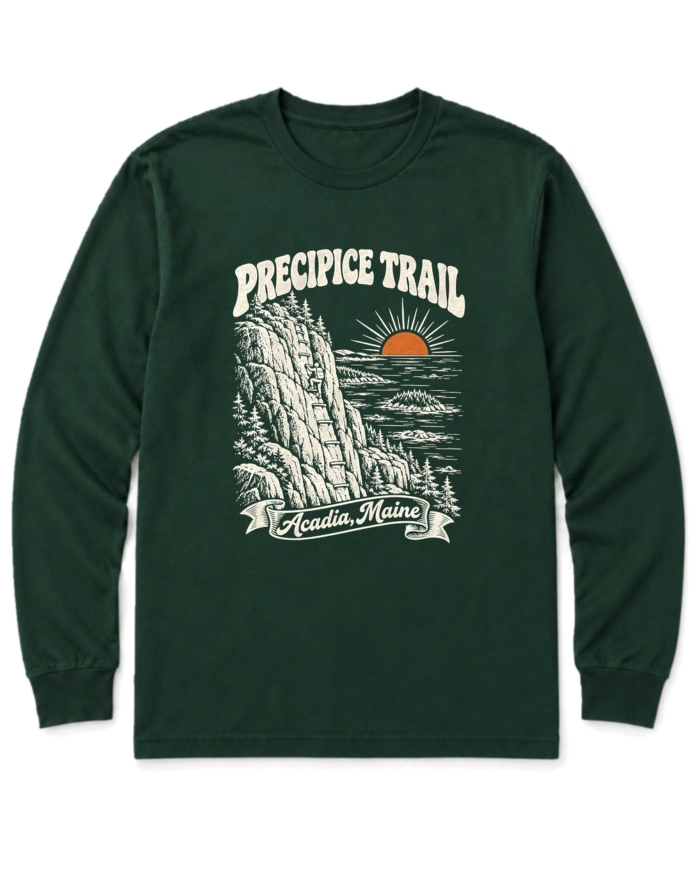 Precipice Trail Long Sleeve Shirt - Forest Green