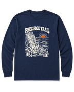 Precipice Trail Long Sleeve Shirt - Navy