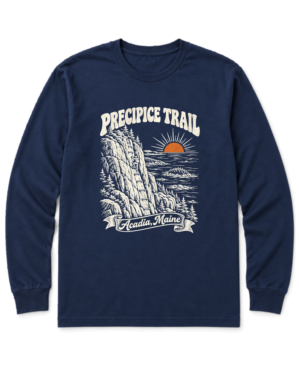 Precipice Trail Long Sleeve Shirt - Navy