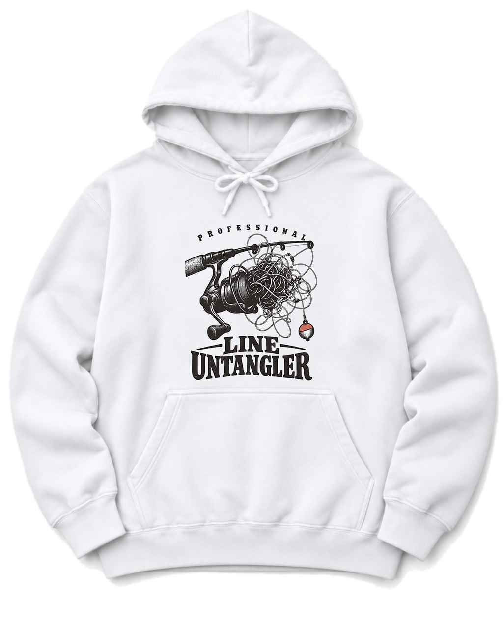Professional Line Untangler Hoodie - White