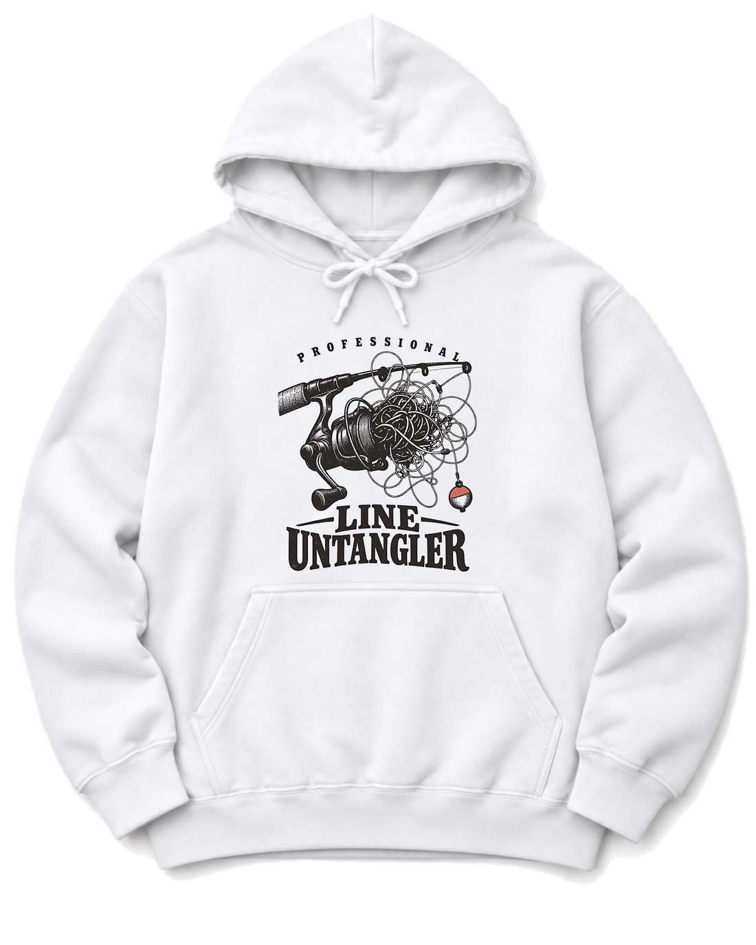 Professional Line Untangler Hoodie - White