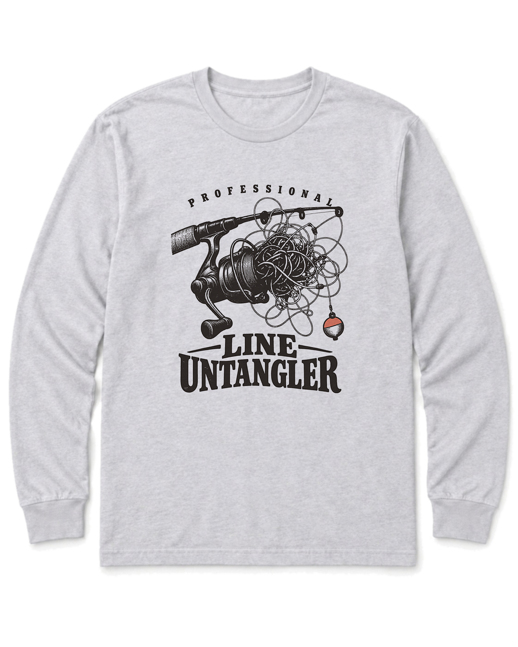Professional Line Untangler Long Sleeve Shirt - Ash