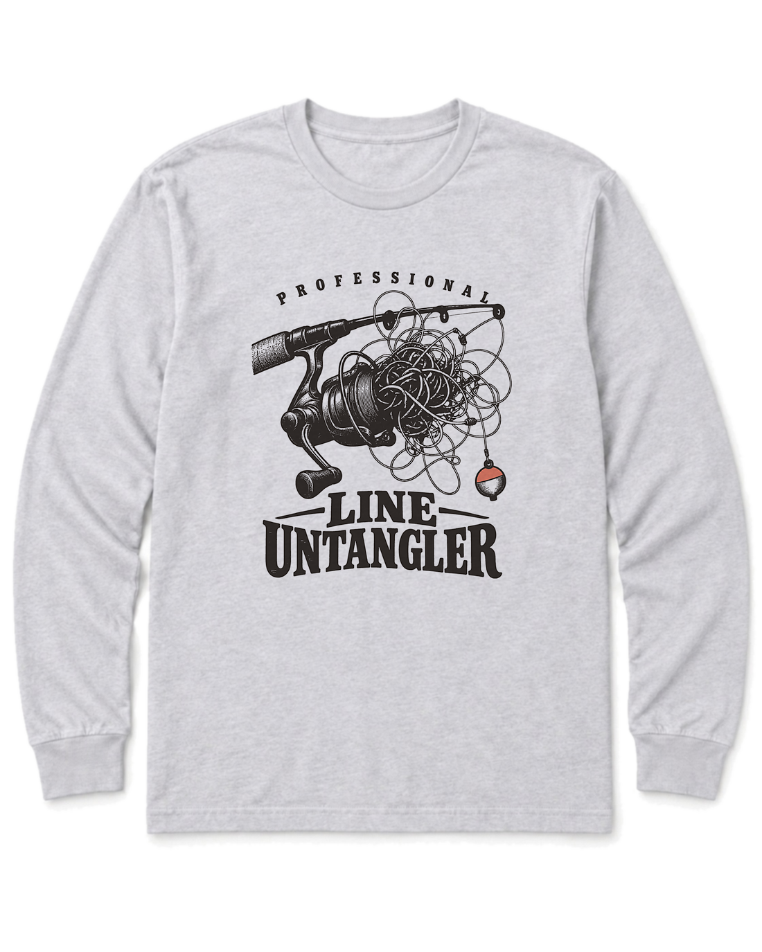 Professional Line Untangler Long Sleeve Shirt - Ash