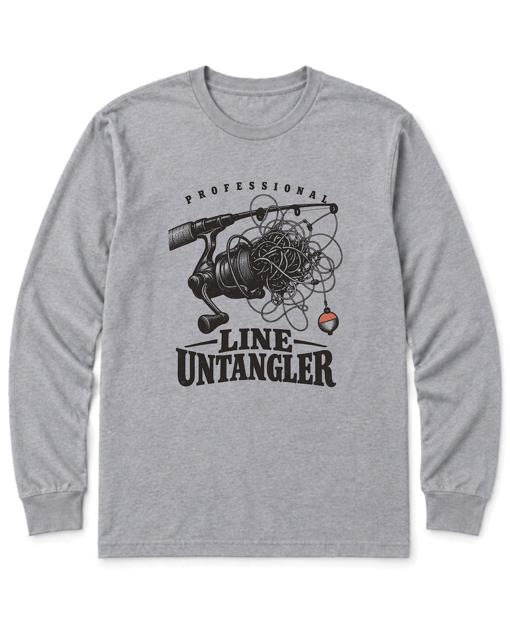 Professional Line Untangler Long Sleeve Shirt - Sport Grey