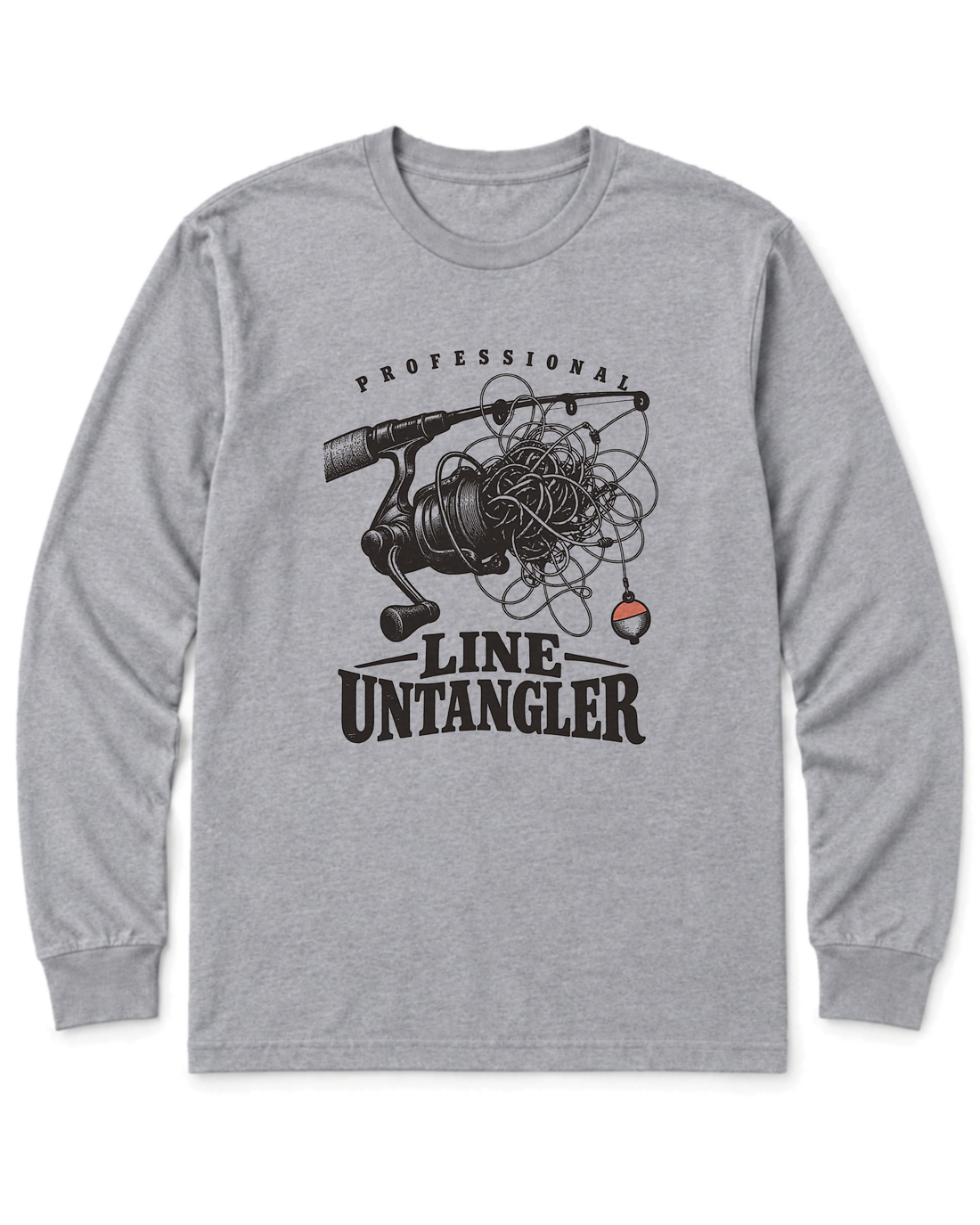 Professional Line Untangler Long Sleeve Shirt - Sport Grey
