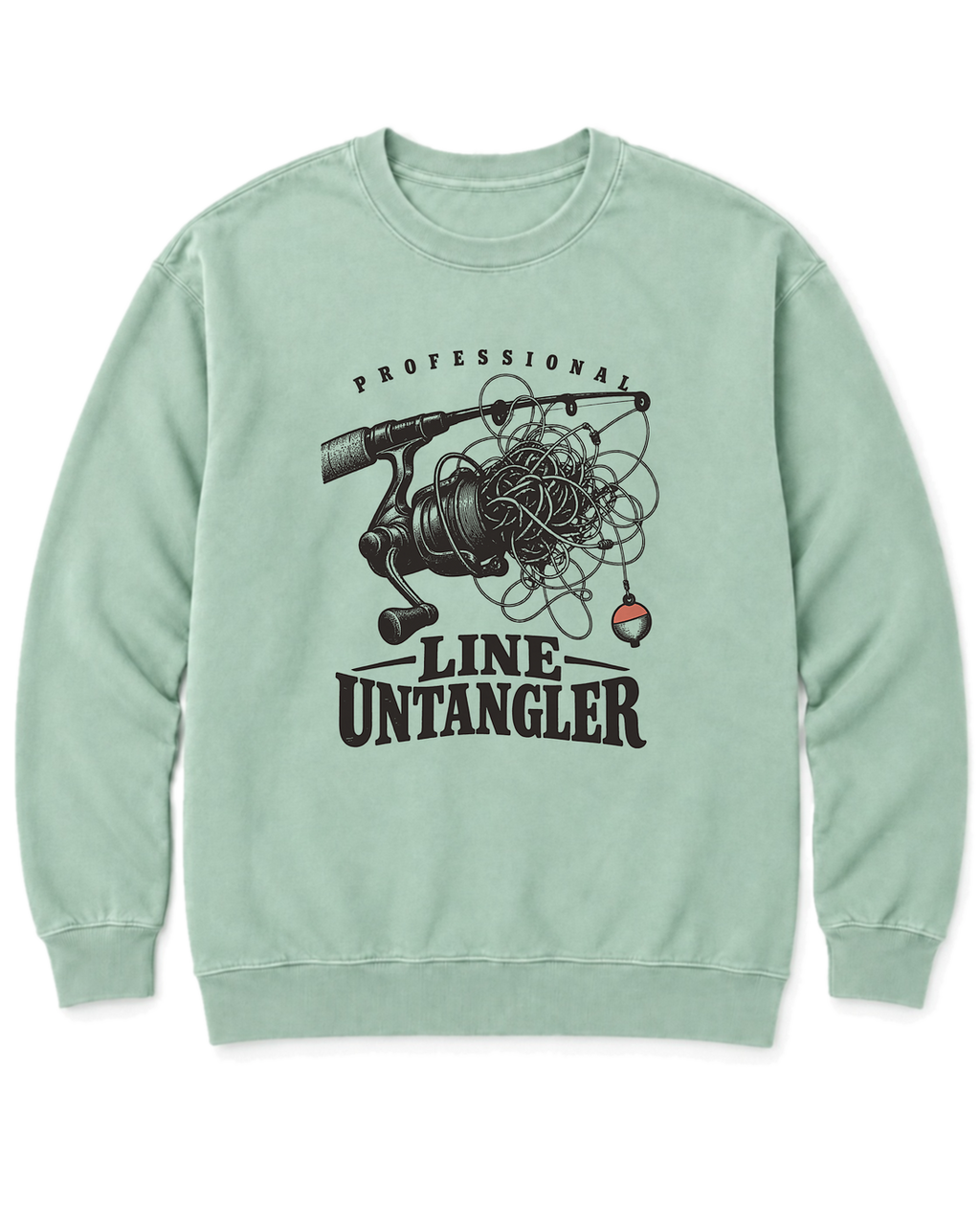 Professional Line Untangler Sweatshirt - Chalky Mint