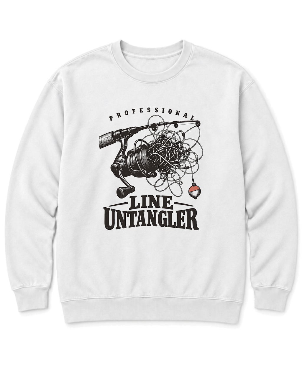Professional Line Untangler Sweatshirt - White