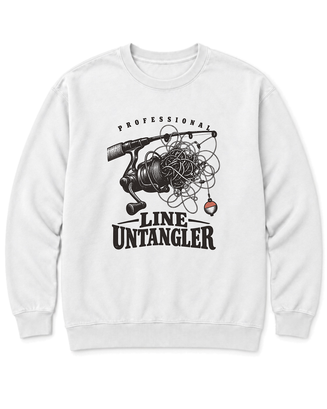 Professional Line Untangler Sweatshirt - White