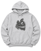 Raccoon Canoe Heist Hoodie - Ash