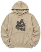 Raccoon Canoe Heist Hoodie - Sand