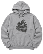 Raccoon Canoe Heist Hoodie - Sport Grey
