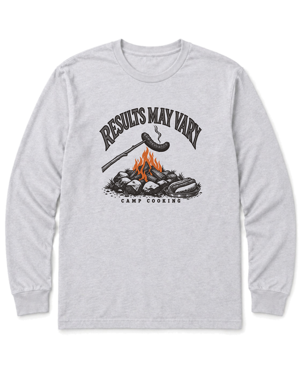 Results May Vary Long Sleeve Shirt - Ash