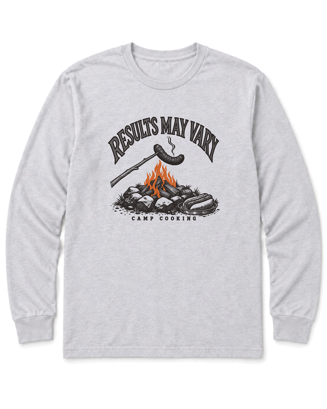 Results May Vary Long Sleeve Shirt - Ash