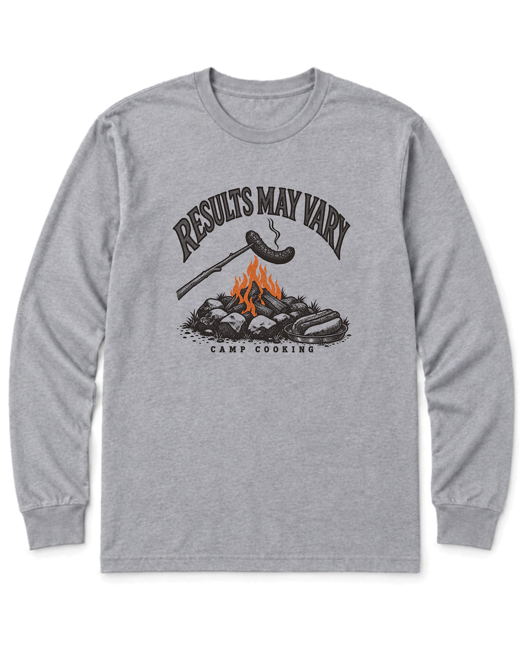 Results May Vary Long Sleeve Shirt - Sport Grey