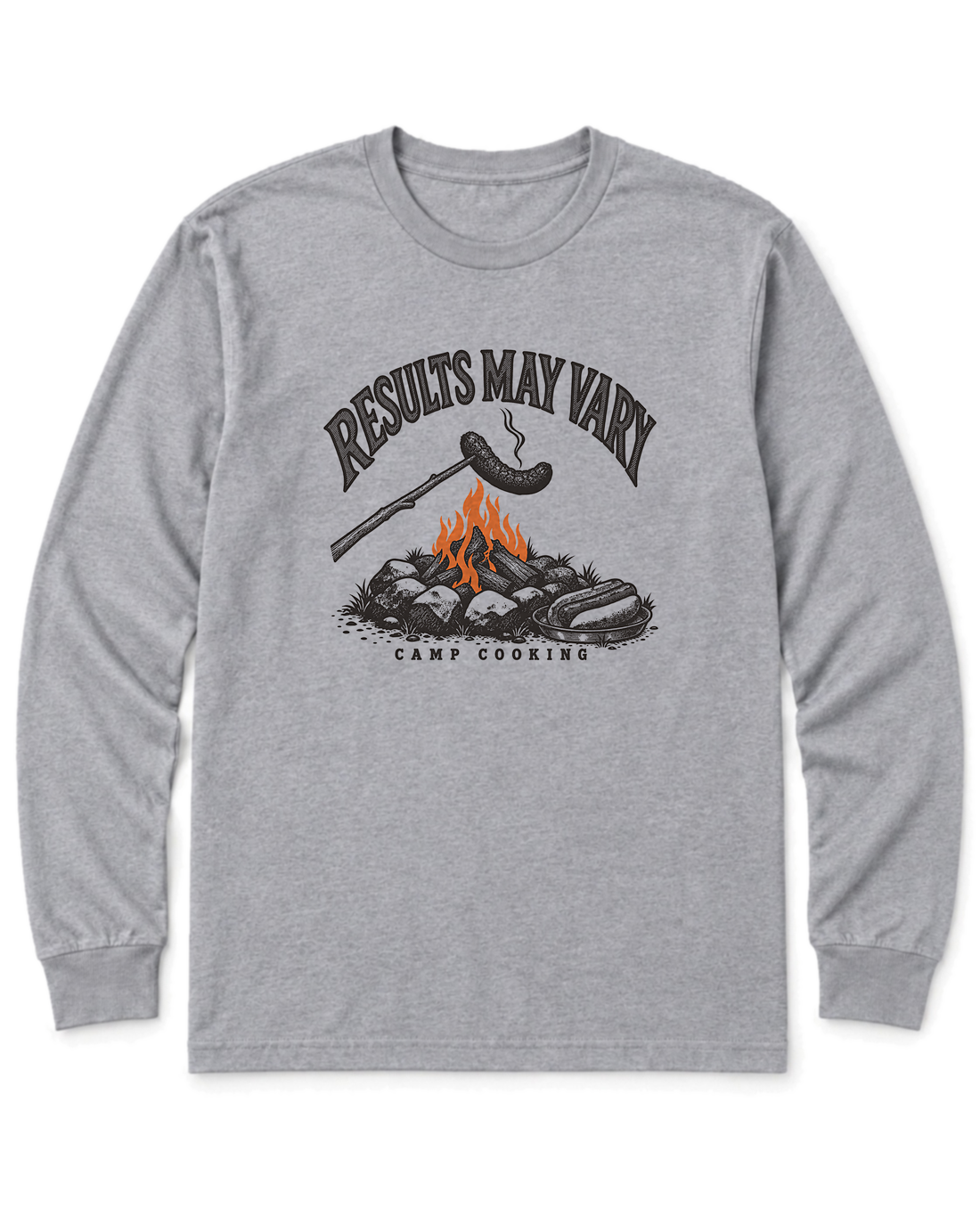Results May Vary Long Sleeve Shirt - Sport Grey