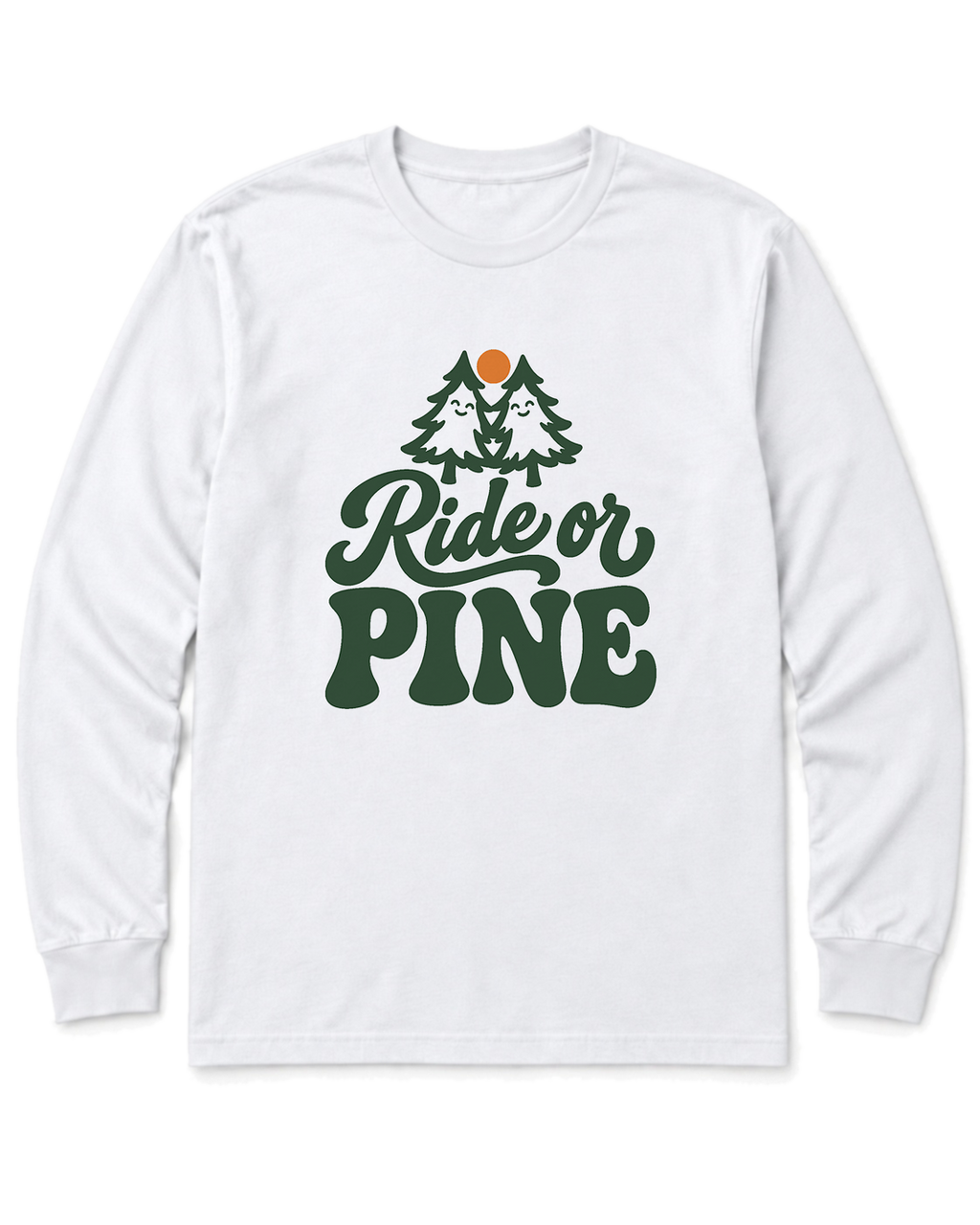 Ride or Pine Long Sleeve Shirt - White
