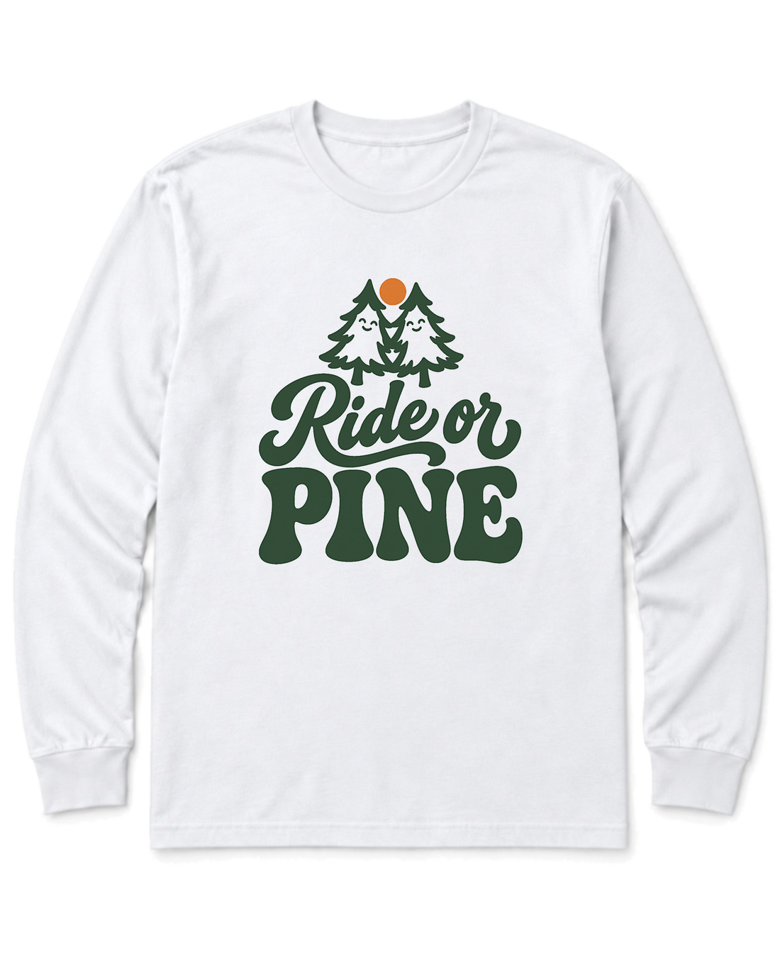 Ride or Pine Long Sleeve Shirt - White