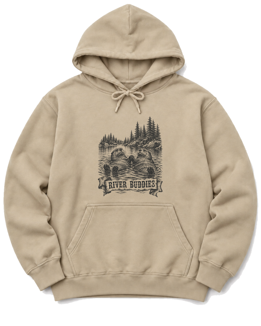 River Buddies Hoodie - Sand
