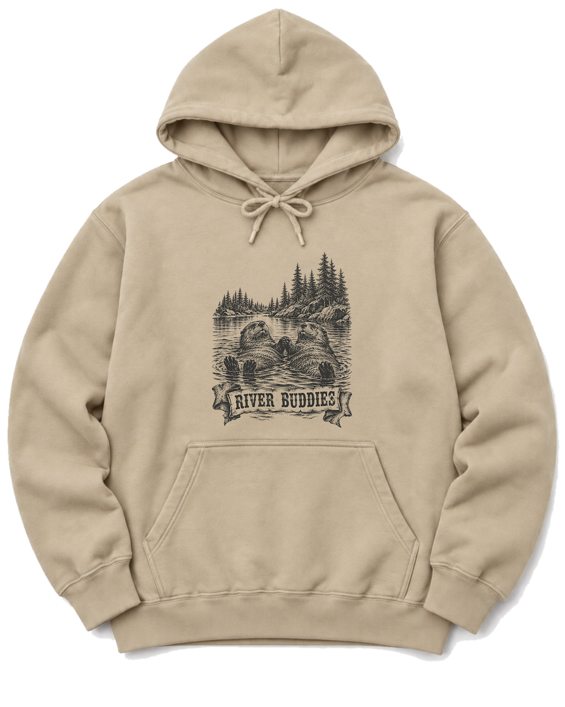 River Buddies Hoodie - Sand