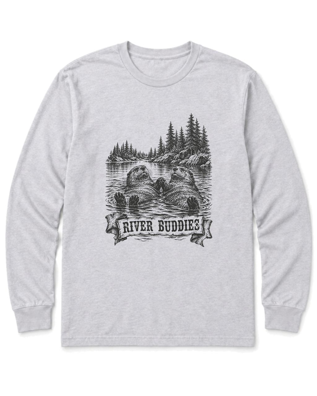River Buddies Long Sleeve Shirt - Ash