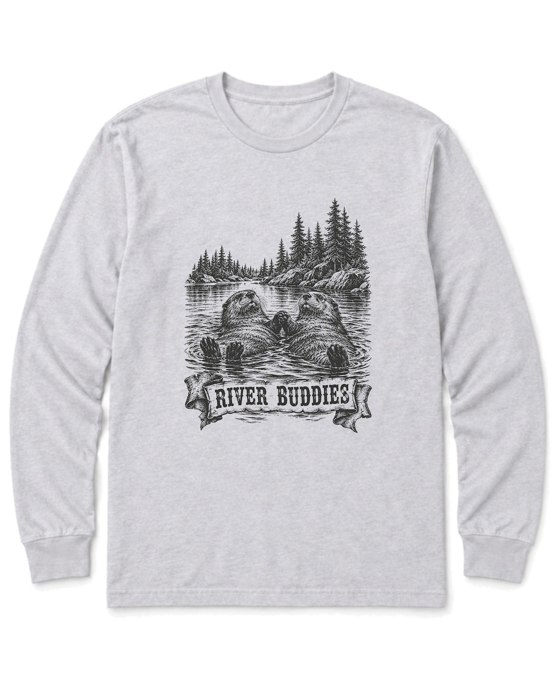 River Buddies Long Sleeve Shirt - Ash