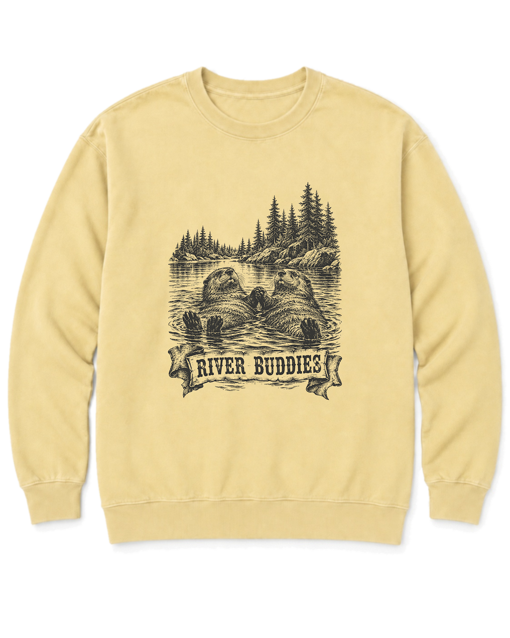 River Buddies Sweatshirt - Butter