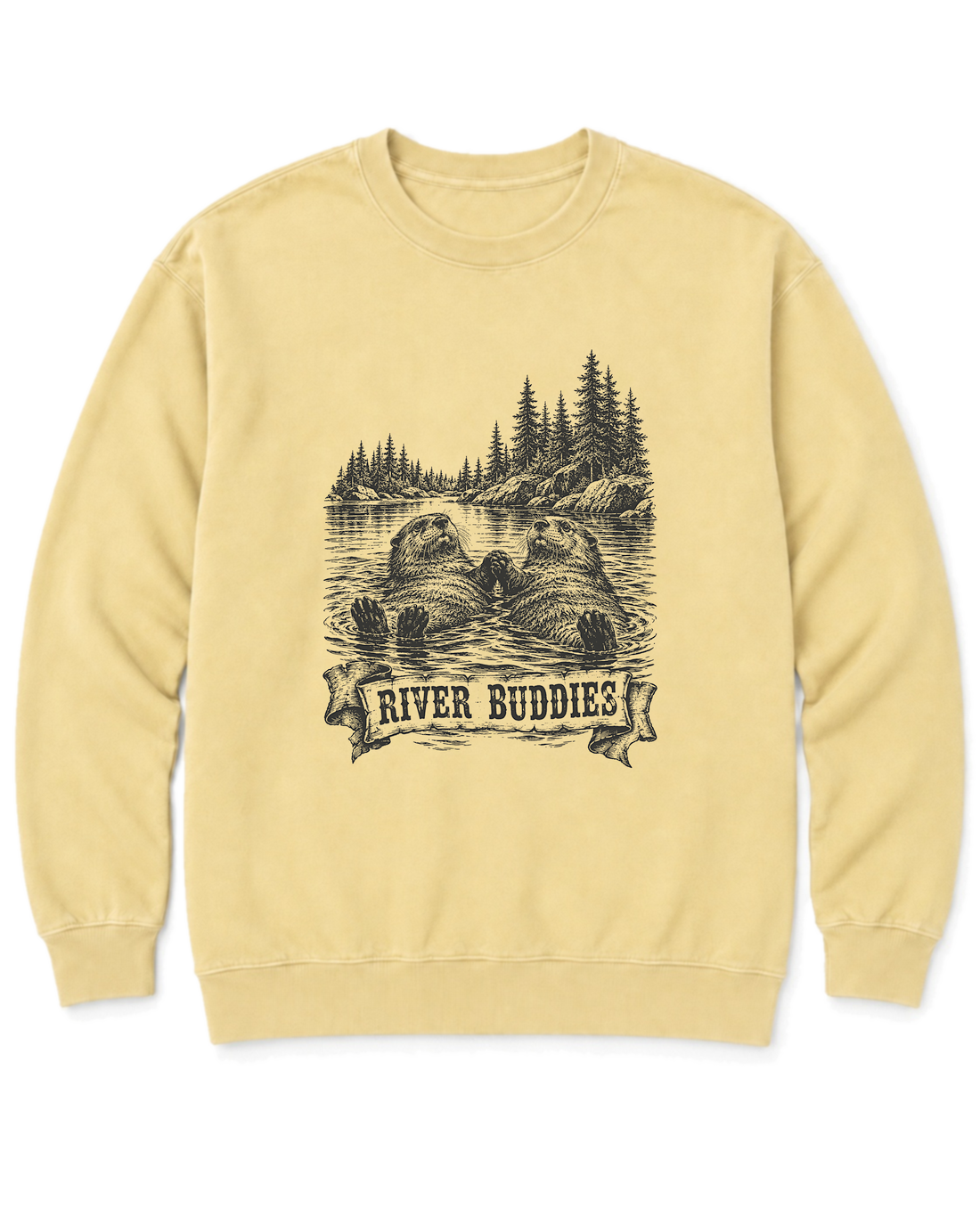 River Buddies Sweatshirt - Butter