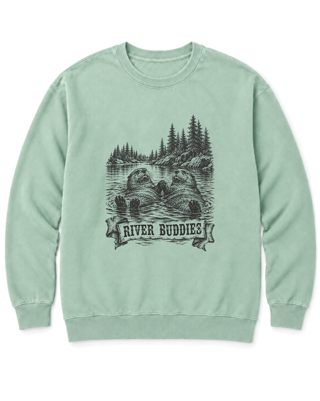 River Buddies Sweatshirt - Chalky Mint