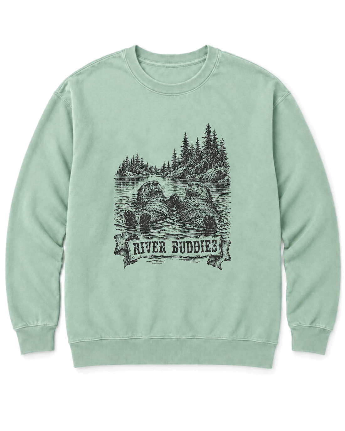 River Buddies Sweatshirt - Chalky Mint