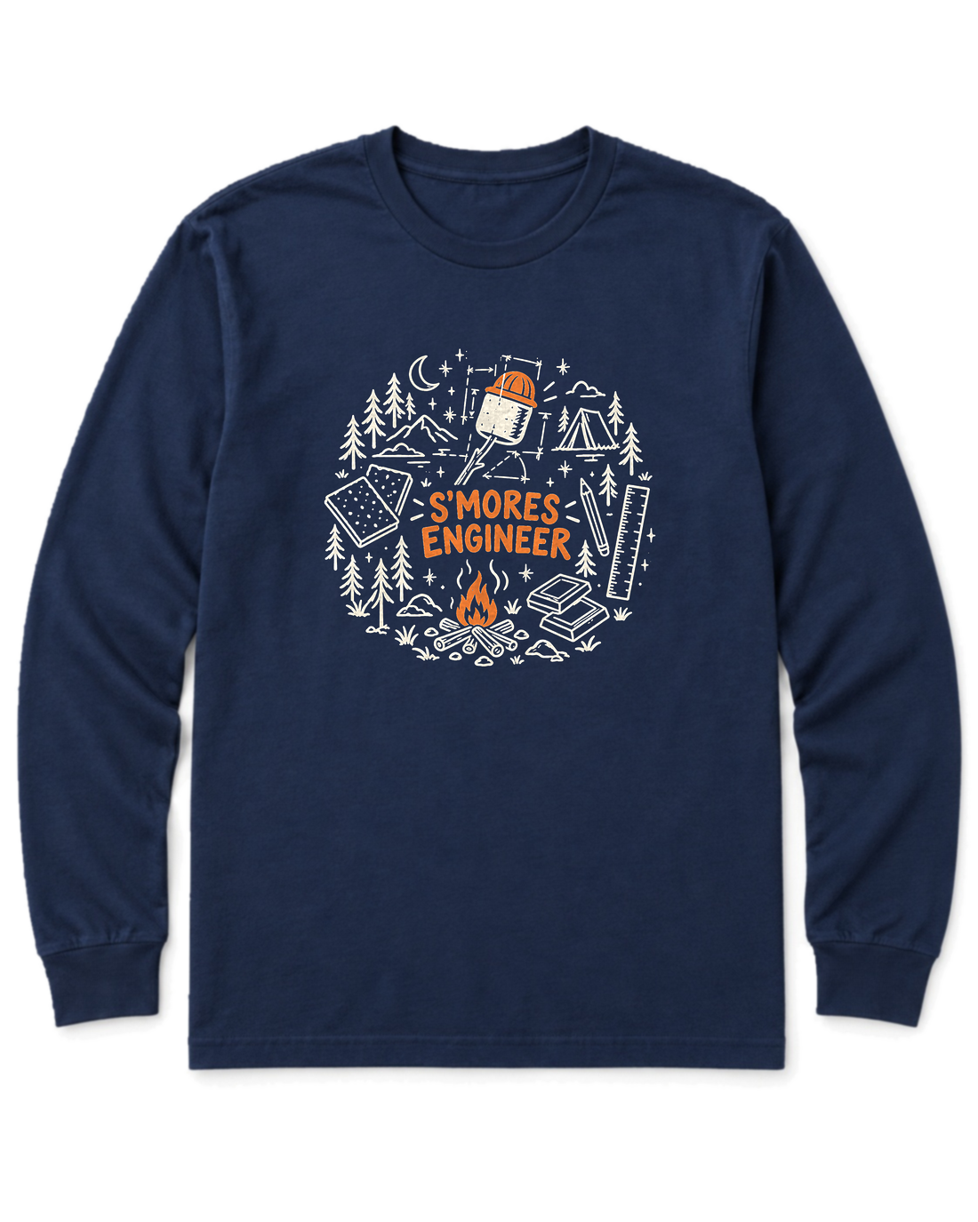S'mores Engineer Long Sleeve Shirt - Navy
