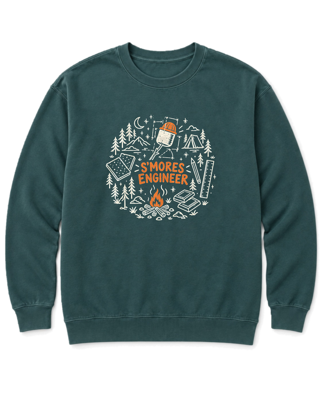 S'mores Engineer Sweatshirt - Blue Spruce