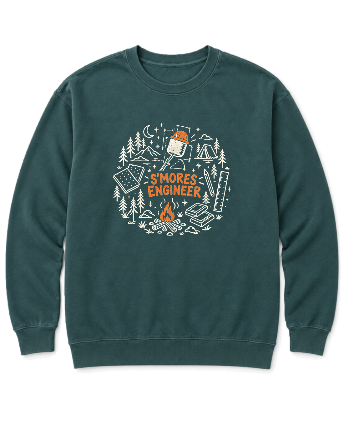 S'mores Engineer Sweatshirt - Blue Spruce