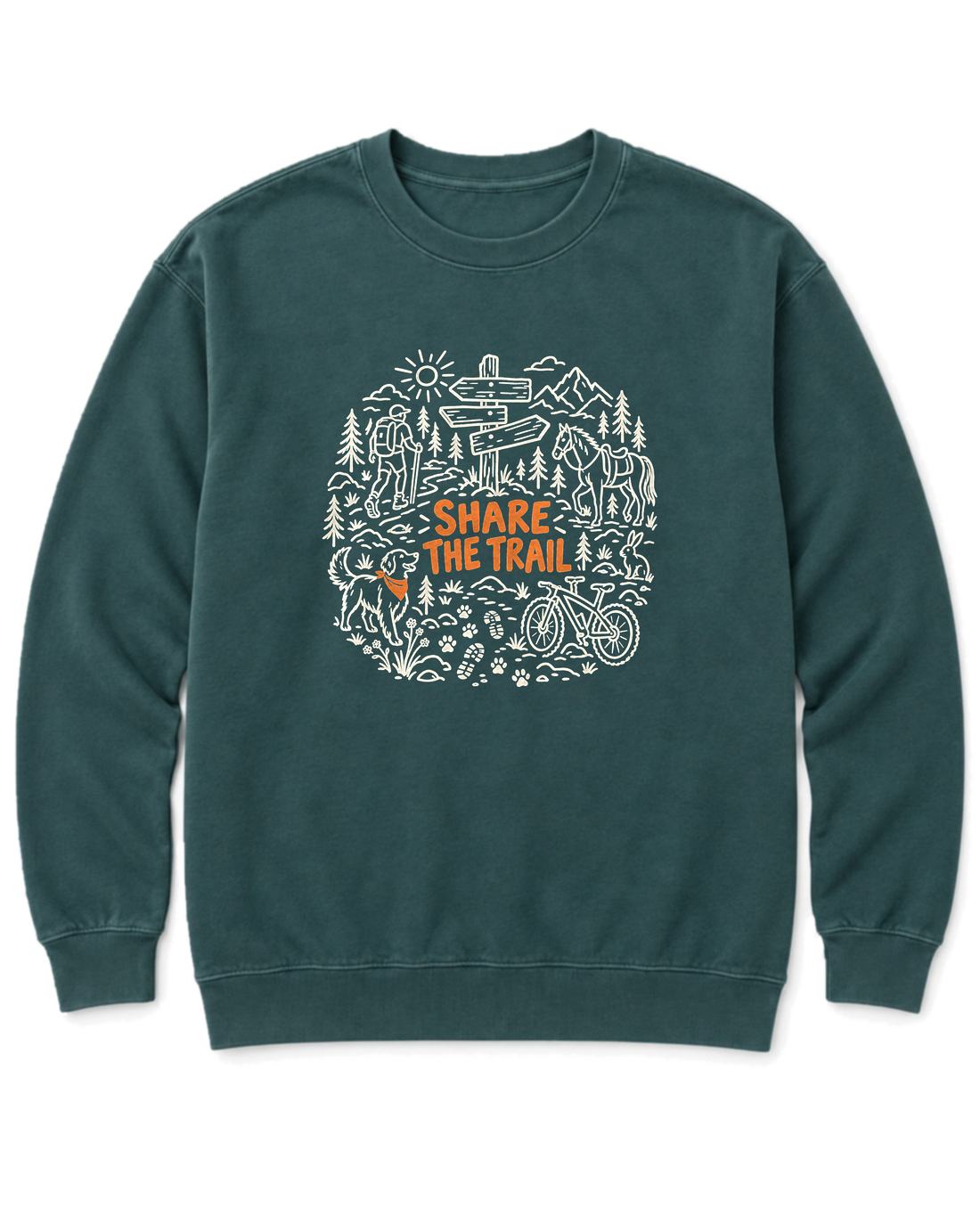 Share the Trail Sweatshirt - Blue Spruce