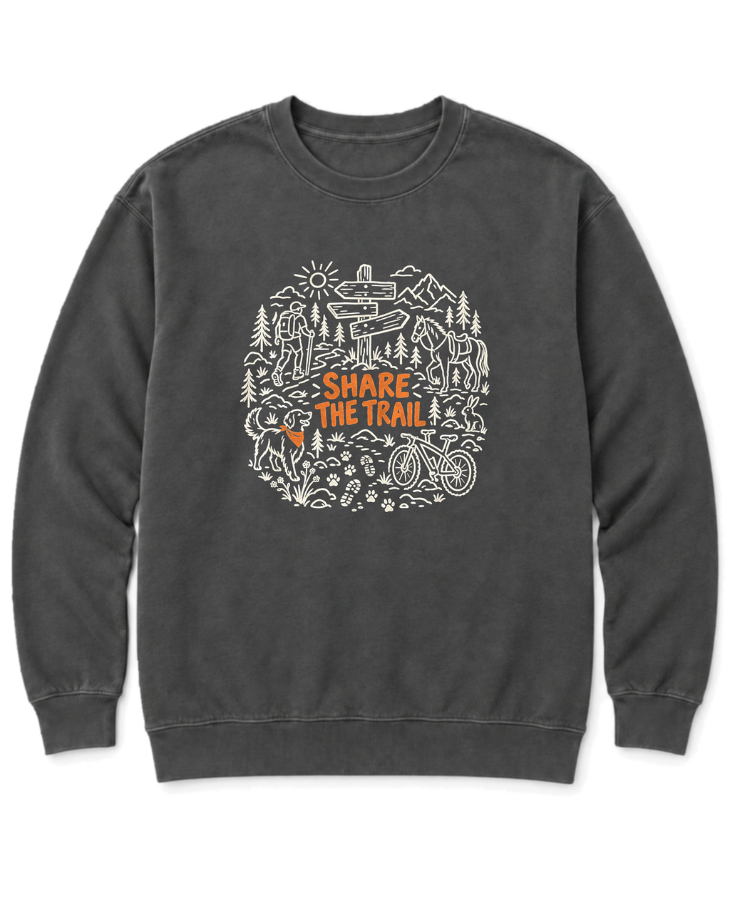 Share the Trail Sweatshirt - Pepper