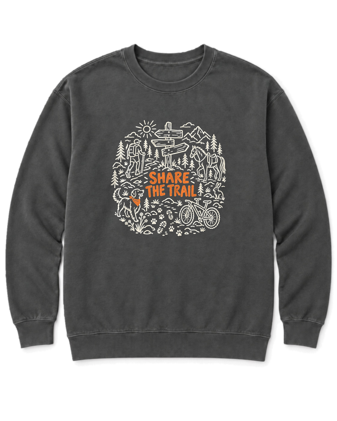 Share the Trail Sweatshirt - Pepper