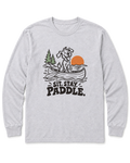 Sit. Stay. Paddle. Long Sleeve Shirt - Ash