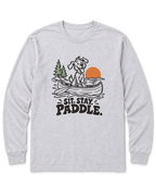 Sit. Stay. Paddle. Long Sleeve Shirt - Ash