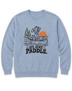 Sit. Stay. Paddle. Sweatshirt - Chambray
