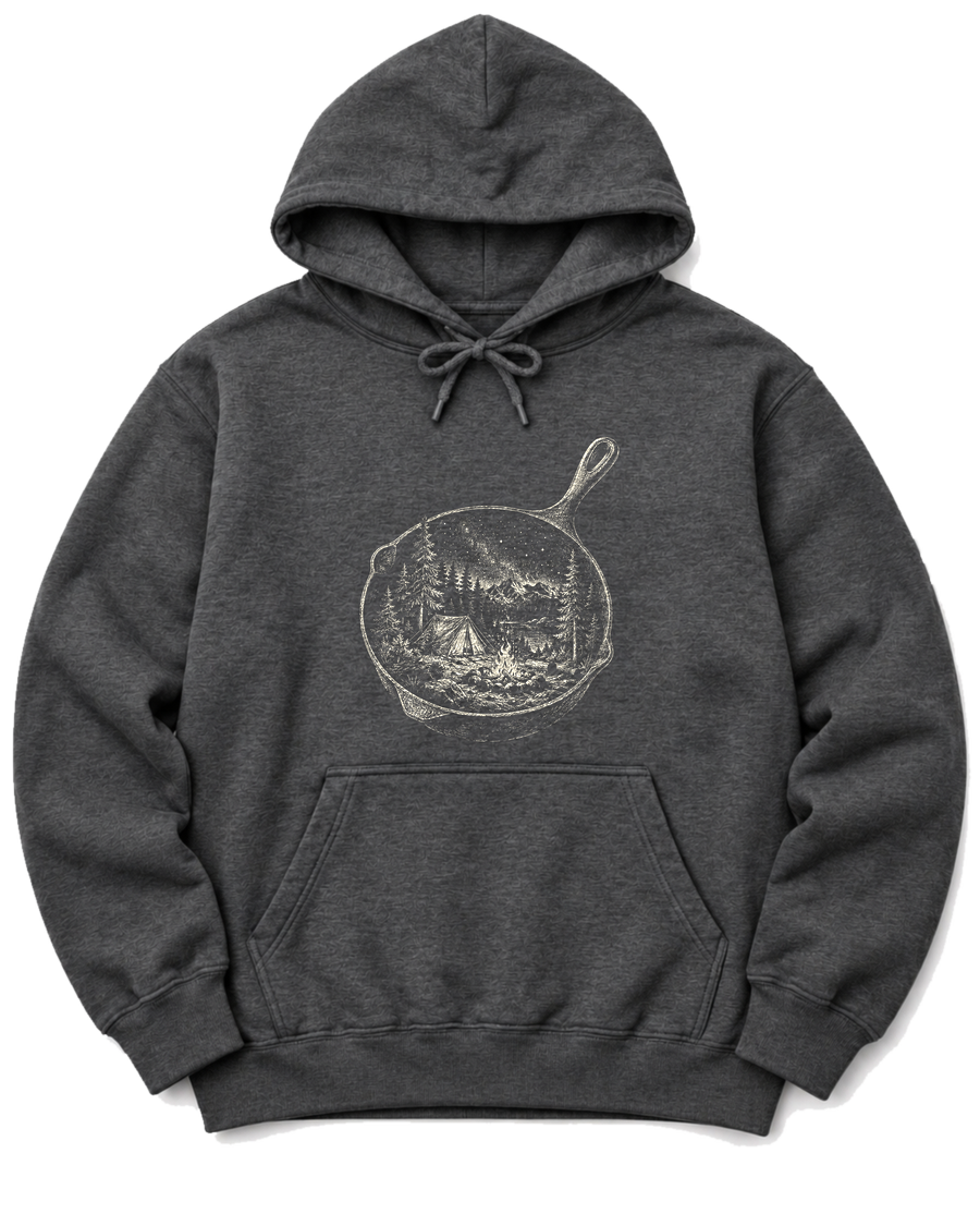 Skillet Campfire Hoodie - Dark Heather
