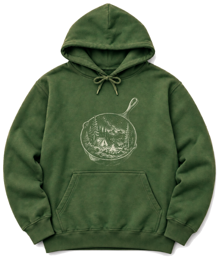 Skillet Campfire Hoodie - Military Green