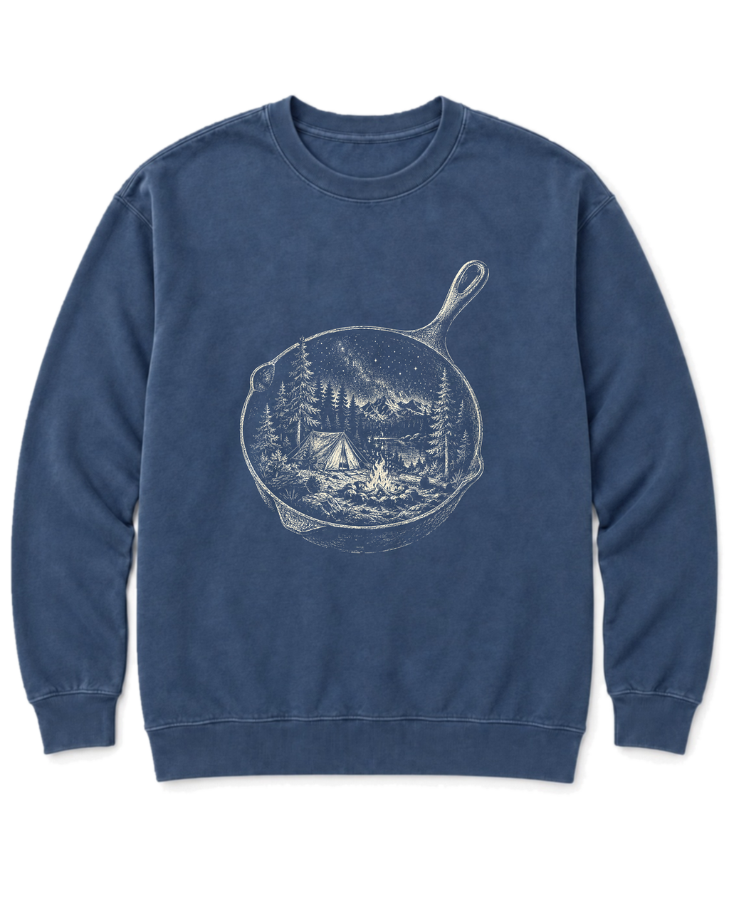 Skillet Campfire Sweatshirt - Denim