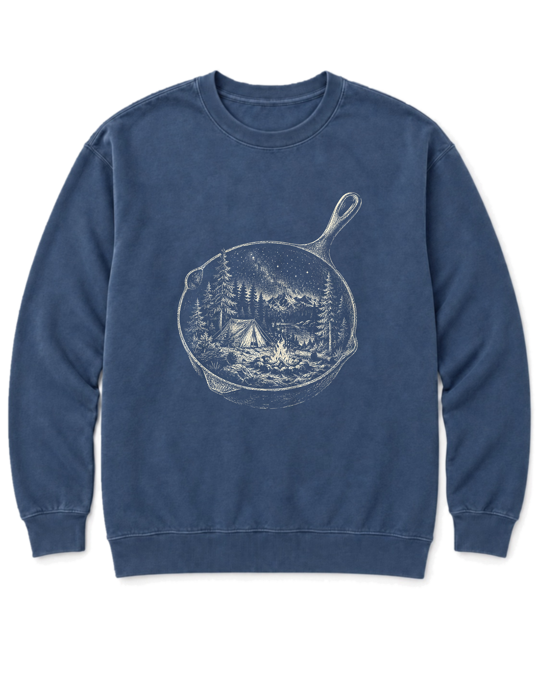 Skillet Campfire Sweatshirt - Denim