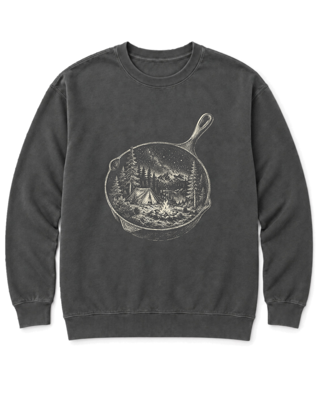 Skillet Campfire Sweatshirt - Pepper