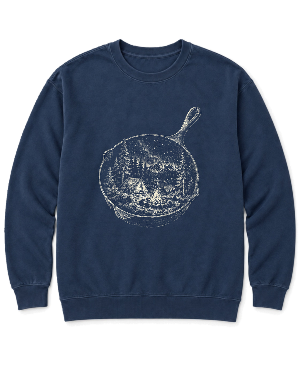 Skillet Campfire Sweatshirt - True Navy