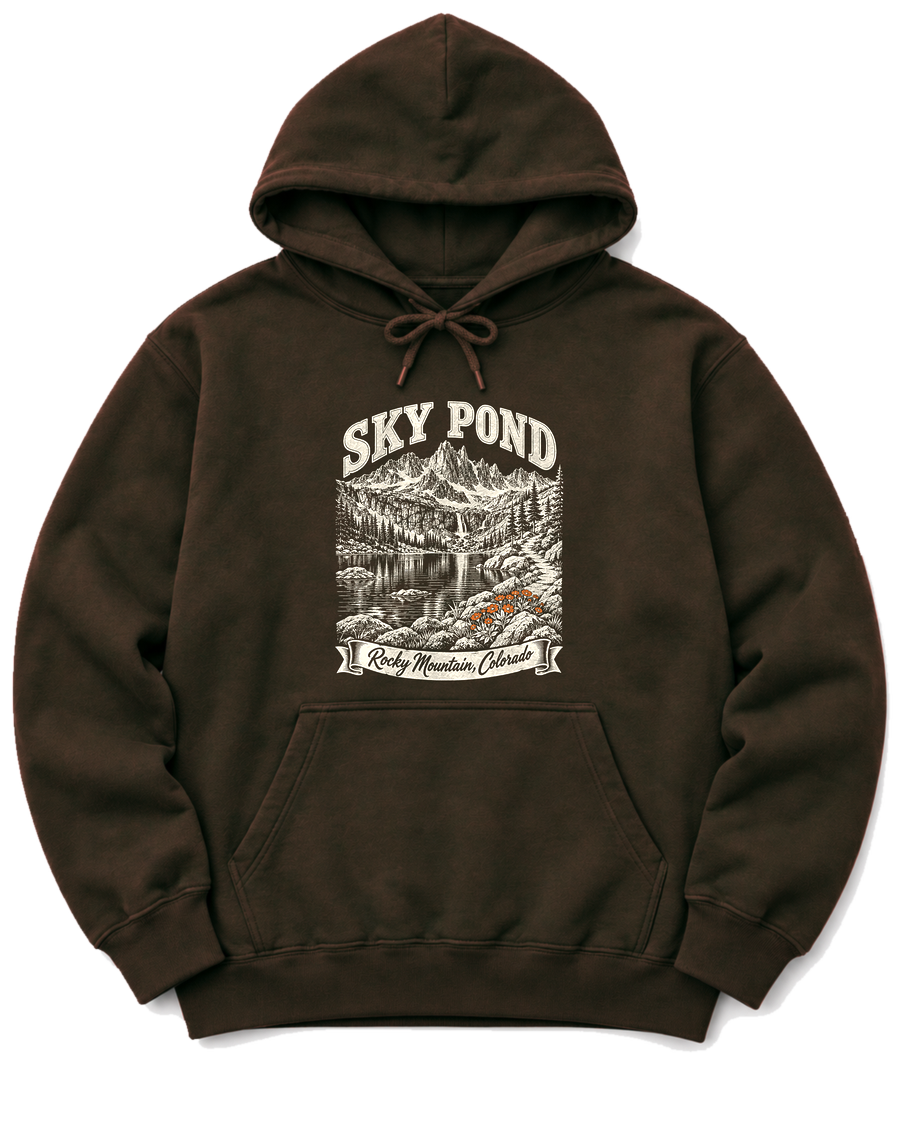 Sky Pond Hoodie - Dark Chocolate