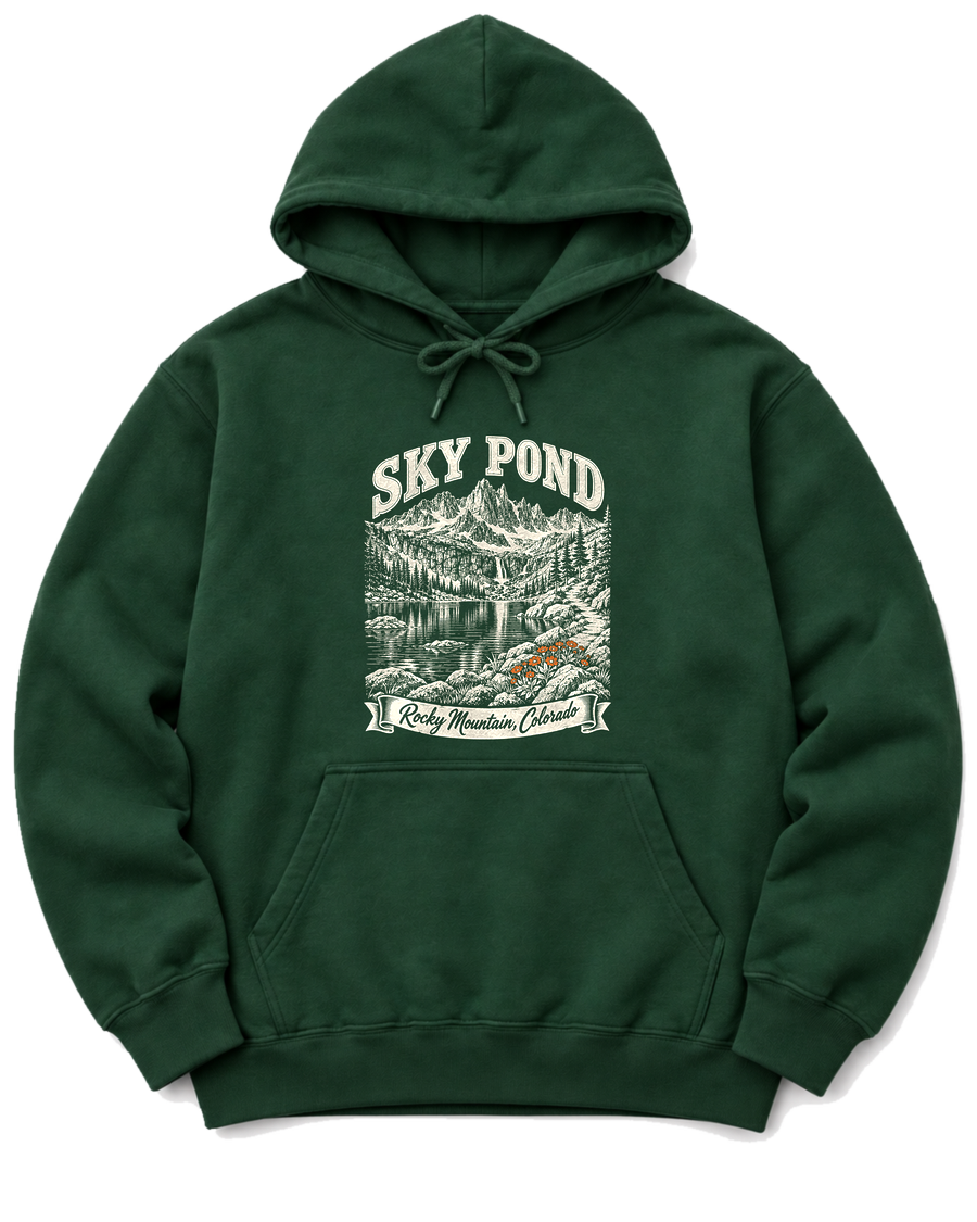 Sky Pond Hoodie - Forest Green