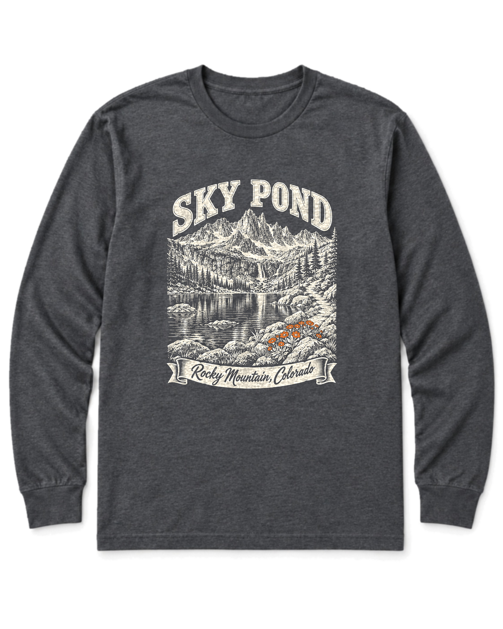 Sky Pond Long Sleeve Shirt - Dark Heather